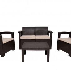 Комплект мебели Rattan Premium 5, Серый купить в Екатеринбурге